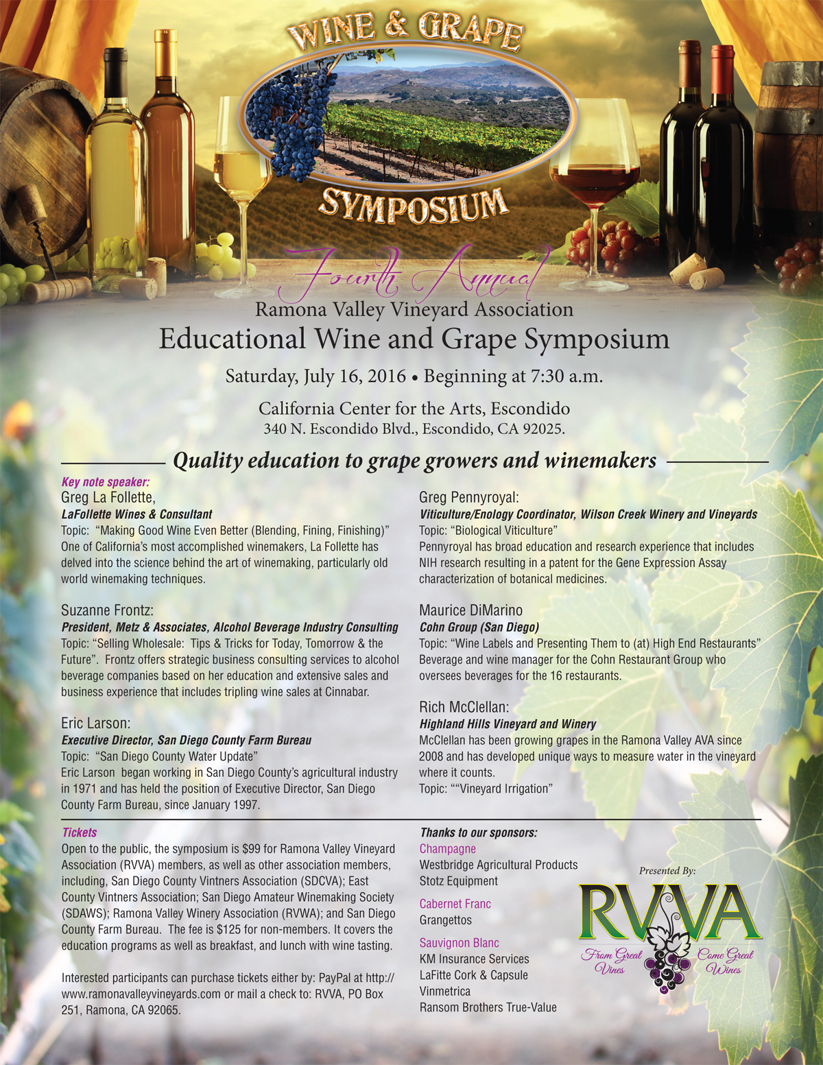 RVVA Wine Symposium