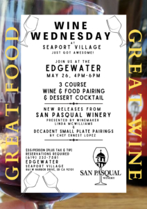 Wine Wednesday At Seaport Village @ The Edgewater