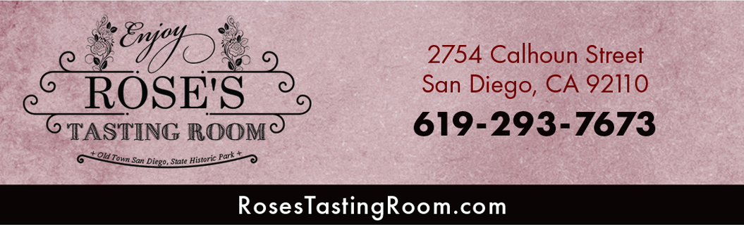 Here is an ad for Rose's Tasting Room