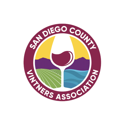 Here is the logo of San Diego Vintners Association.